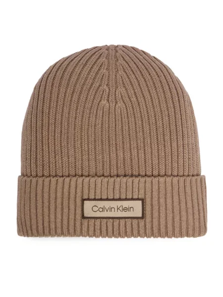 Calvin Klein czapka beżowa