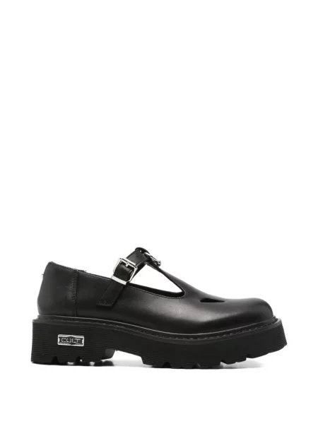 Pantofi loafer Cult din piele cu cataramă cu bretele negru
