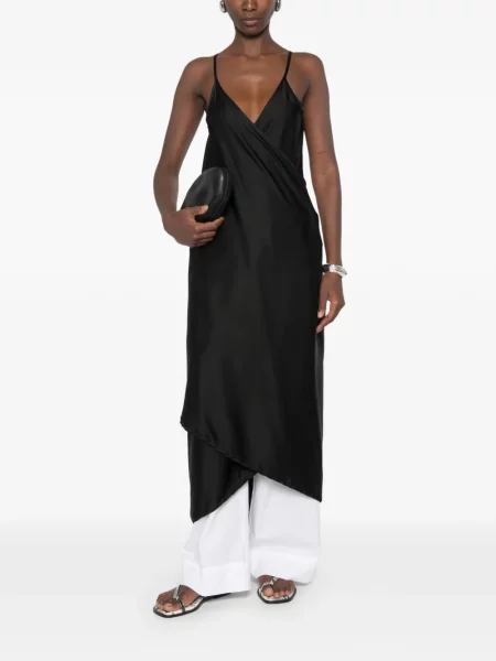Rochie midi Bless plic negru