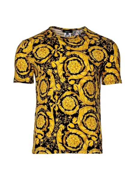 VERSACE Tričko žlutá černá