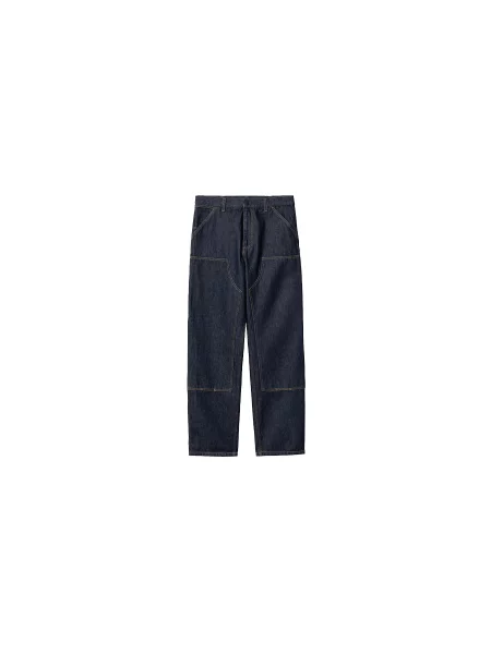 Carhartt WIP Double Knee Pant Blue Rinsed Mężczyźni Spodnie Carhartt WIP Size: niebieski