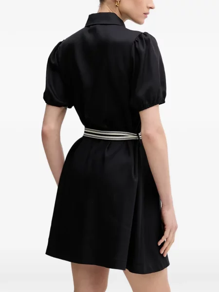 Cu centură rochie mini Gaudi cu dungi negru