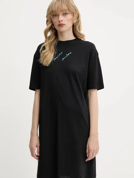 Armani Exchange sukienka mini prosta czarny