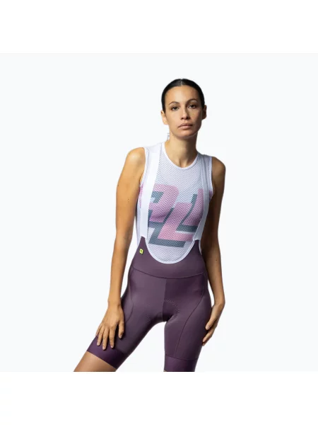 Pantaloni scurți de ciclism pentru femei Alé Magic Colour Bibshorts bordeaux