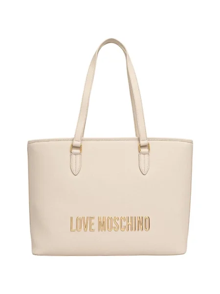 Kabelka LOVE MOSCHINO Béžová biela