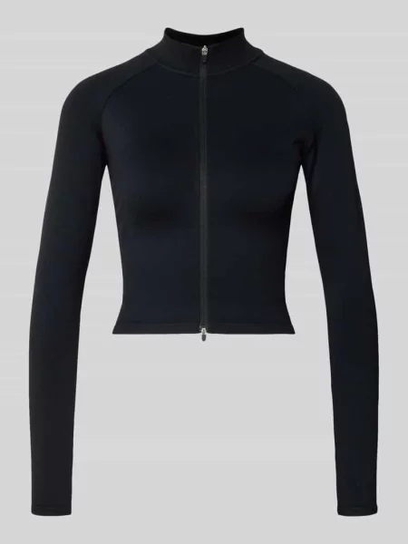 Kurtka o kroju slim fit z dwustronnym zamkiem błyskawicznym Aim'n czarna