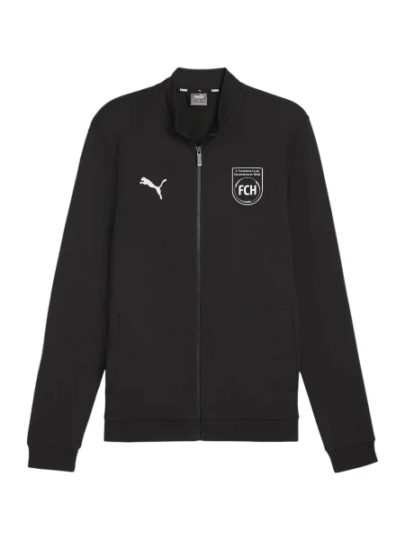 PUMA Geacă sport negru alb