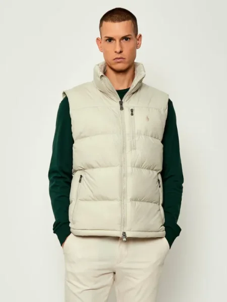 POLO RALPH LAUREN Steppelt szteppelt mellény bézs