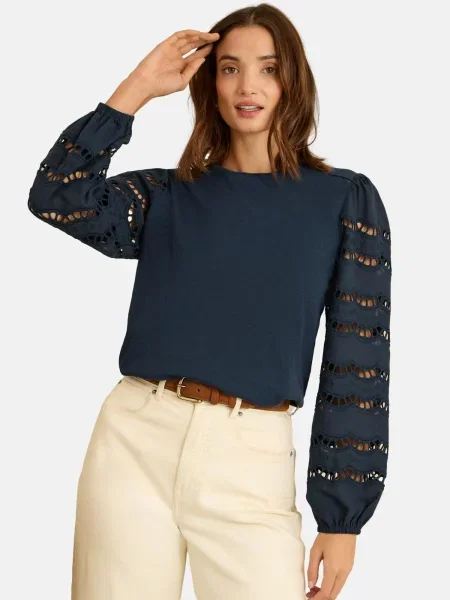 Love & roses Bluză bleumarin