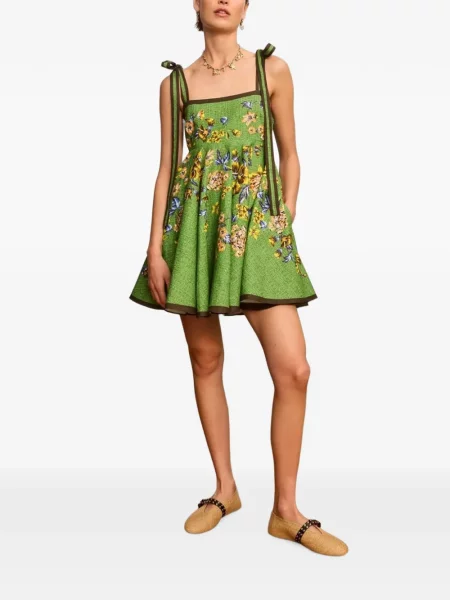 Rochie mini Alemais de in verde