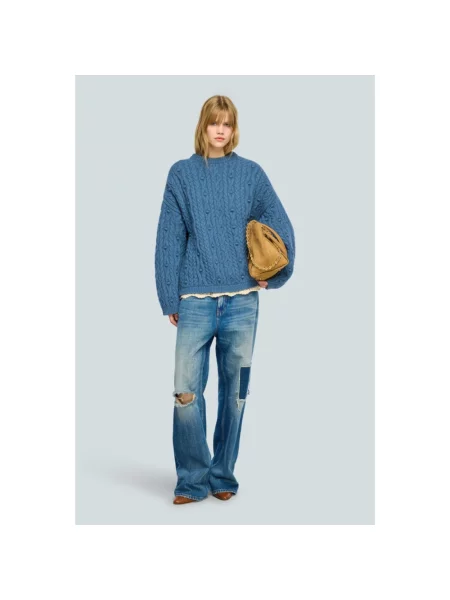 Sweter Semicouture niebieski
