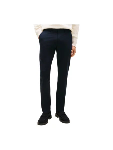 Pantaloni Tommy Hilfiger tricotate albastru