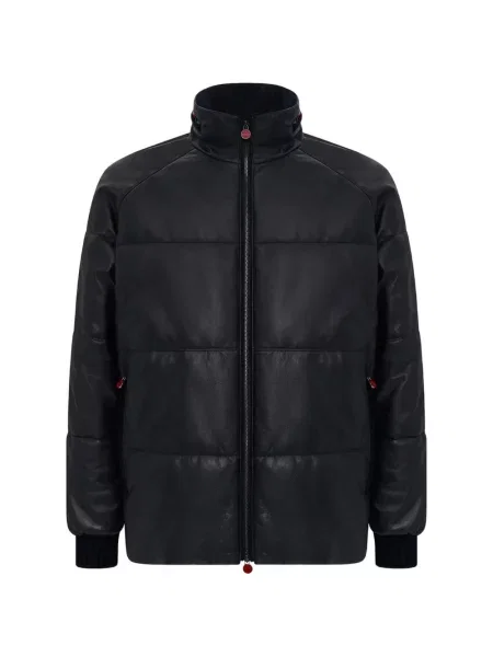 Matlasat geanta de piele Kiton negru