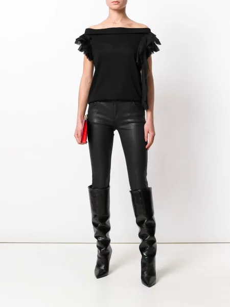 Bluză Givenchy cu volane negru