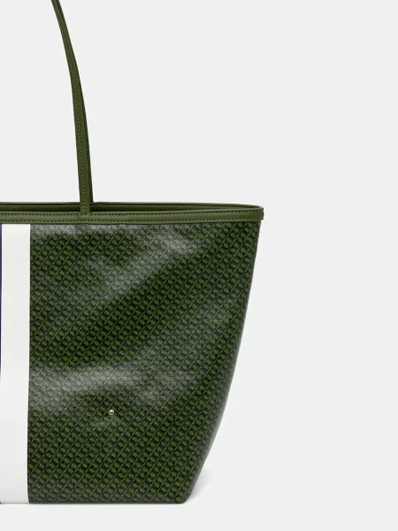 Shopperka Tory Burch skórzana zielona