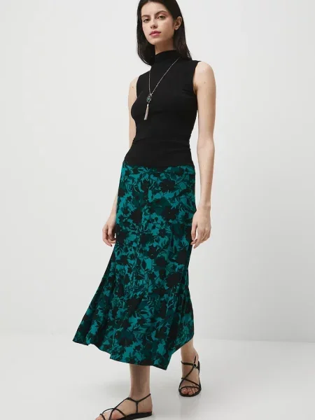 Спідниця Medicine midi розкльошена зелений