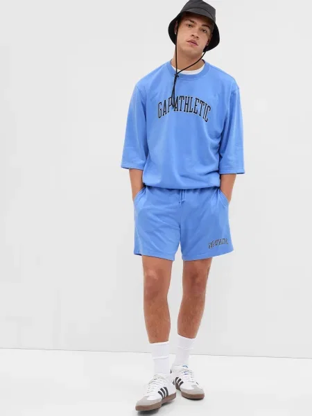 Pulover Gap cu glugă albastru