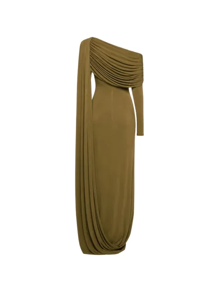 Rochie Chats By C.dam cu volane verde