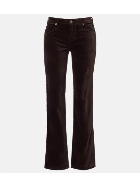 Pantaloni 7 For All Mankind de catifea maro