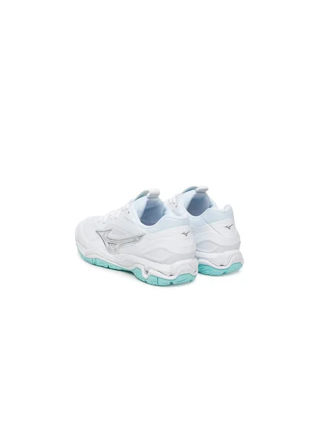Női kézilabda cipő Mizuno Wave Stealth 6 fehér/kék árnyalatú Mizuno Wave Stealth 6 fehér/kék színű. Méret: 40 EU fehér