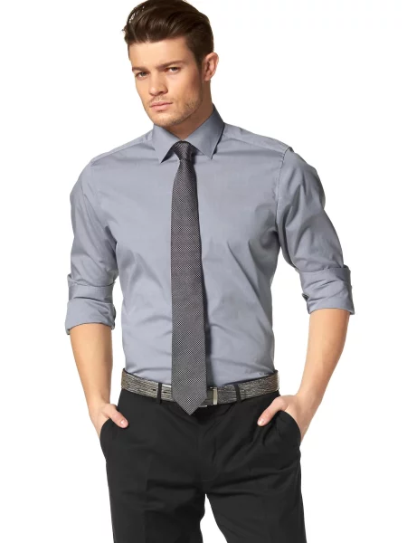 Cămașă Olymp business gri