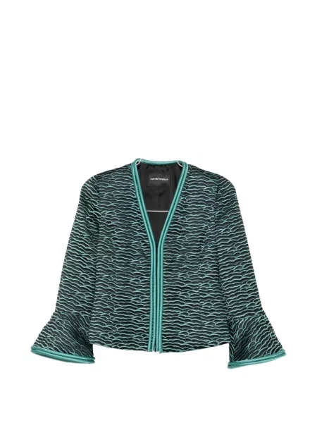 Geacă Emporio Armani cu volane negru