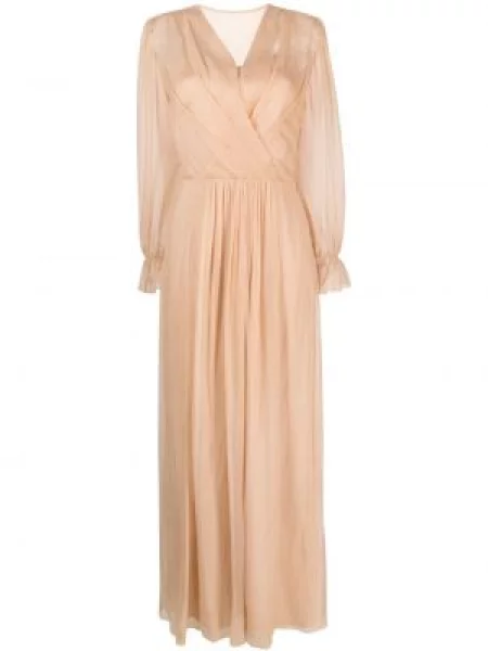 Rochie Alberta Ferretti de mătase roz