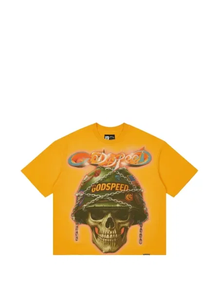 Tricou Godspeed cu imagine galben