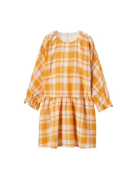 MANGO Rochie BRUNO galben galben deschis alb