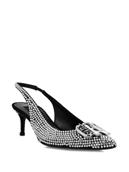 Bateliai Philipp Plein slingback juoda