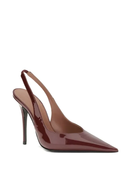 Pantofi cu toc Amina Muaddi slingback roșu