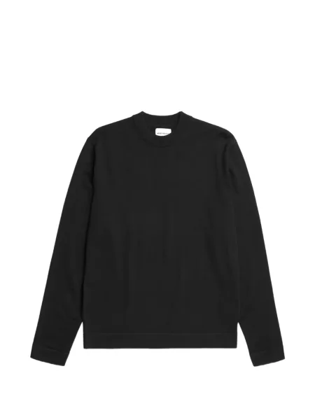 Pulover Norse Projects din lână merinos negru