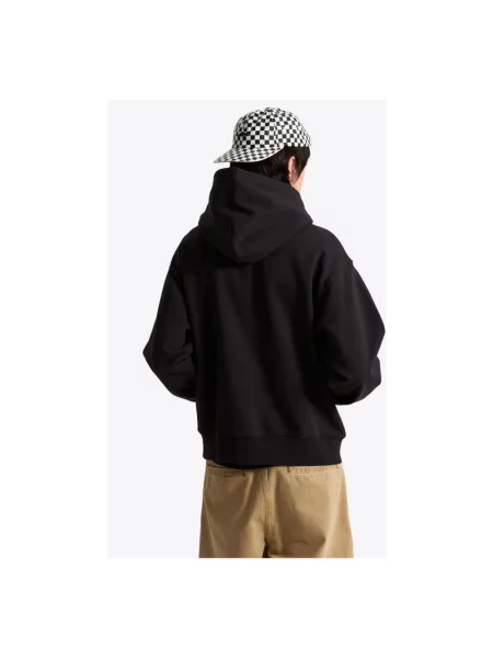 Bluza z kapturem Vans z kapturem z logo czarna