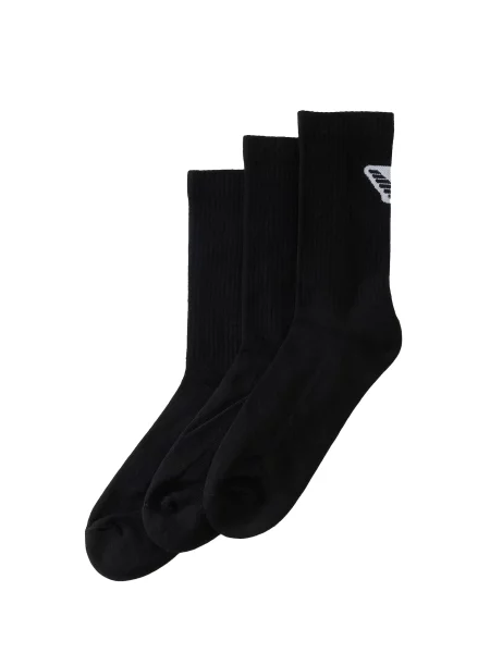 Emporio Armani Șosete negru / murdar alb