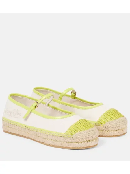 Usnjene espadrile Jimmy Choo zelena