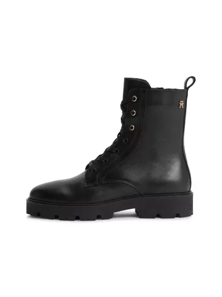TOMMY HILFIGER Ghete cu șireturi negru