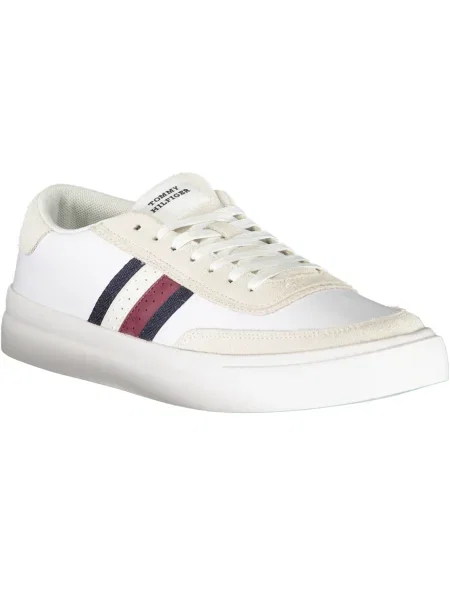 Sneakerși Tommy Hilfiger din piele alb