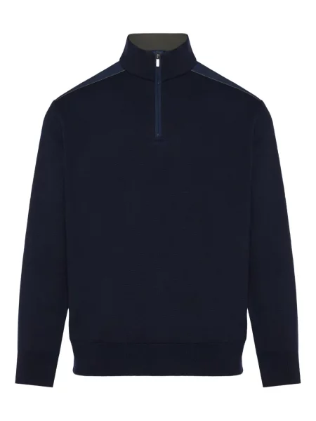 Pulover Paul & Shark de jumătate de fermoar albastru