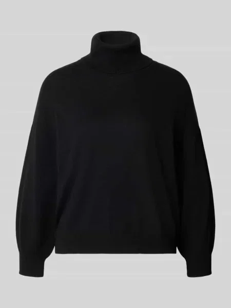 Sweter z dzianiny o kroju relaxed fit z czystej wełny Mm By Max Mara czarny