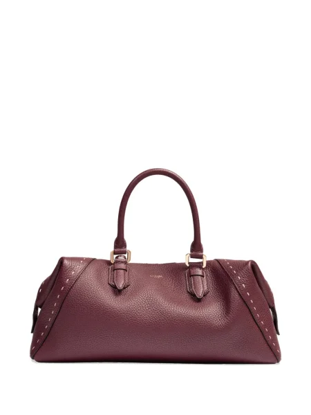 Geanta de piele Lancel din piele roșu