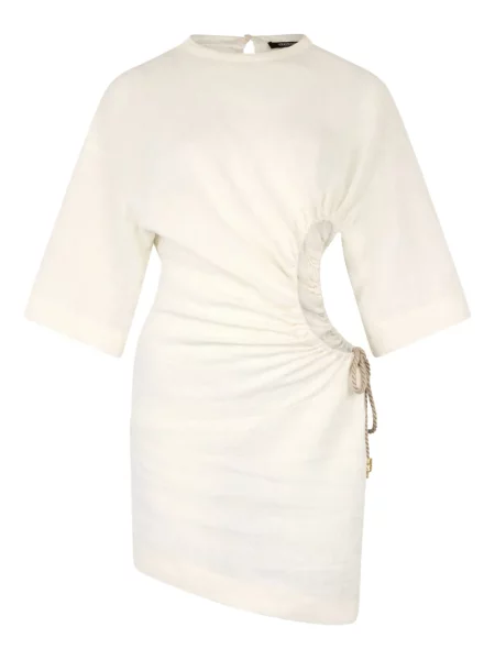 Rochie mini Roberto Cavalli de in de costum alb