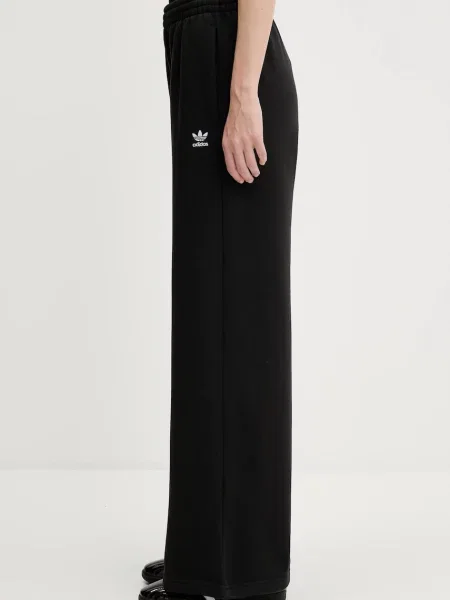 Однотонна широка фліска Adidas Originals чорна