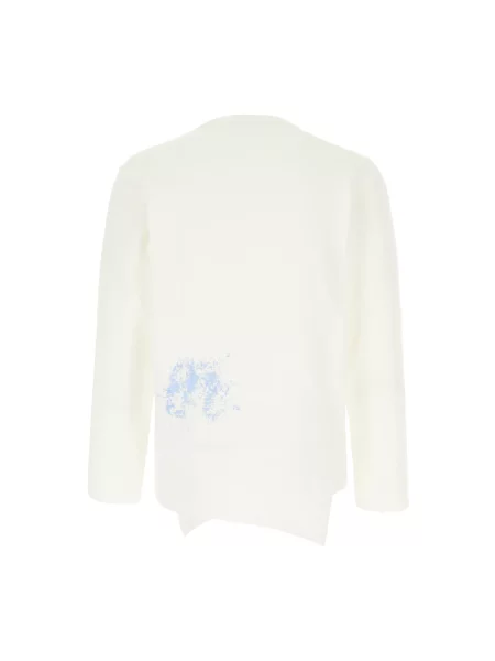 Dzianinowy sweter Comme Des Garcons biały