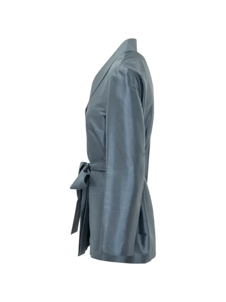 Sacou Max Mara de mătase albastru