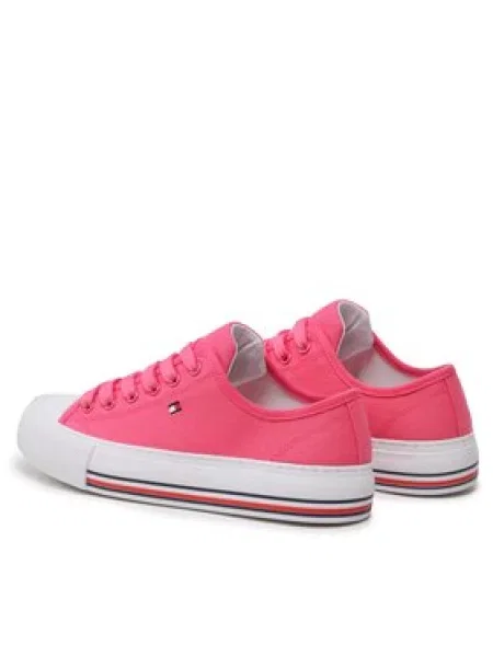 Tommy Hilfiger Tenisice Low Cut Lace-Up S ružičasta