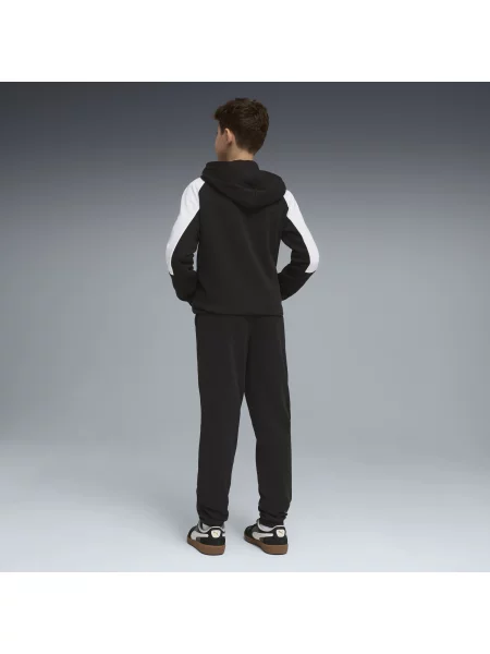 PUMA Młodzieżowy dres z kapturem Essentials z blokami kolorów Odzież czarny