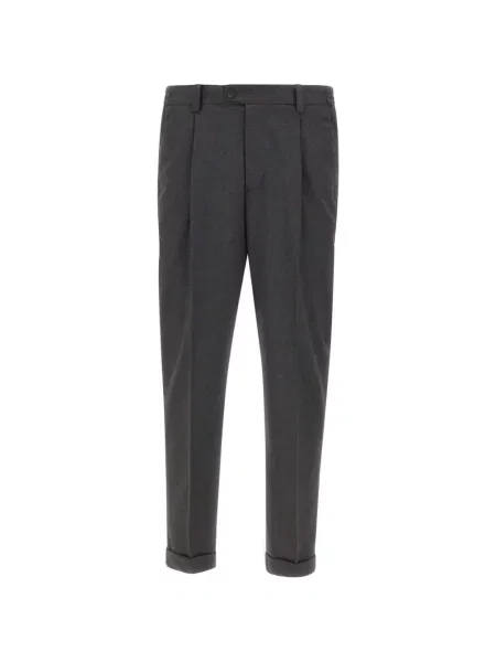 Pantaloni Devore plisate gri