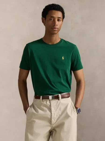 POLO RALPH LAUREN Póló | Custom slim fit zöld
