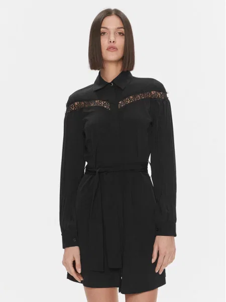 Obleka srajčna obleka Liu Jo črna