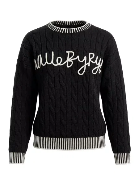 Imily Bela Pulover negru alb